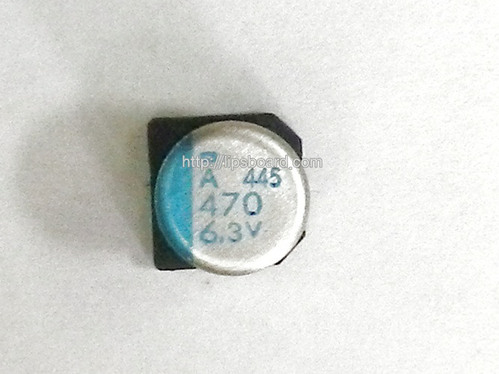 470uf/6.3v 알루미늄콘덴서(SMD타입)