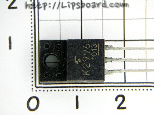 K2996 (립스보드, SMPS 1차단 MOSFET)