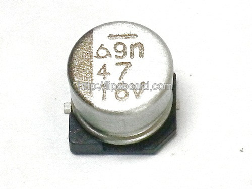 47uf/16v 알루미늄콘덴서(SMD타입)
