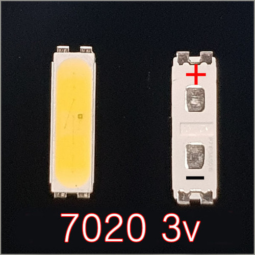 LG 7020 LED 램프 1번 (3V,6V) (100개)